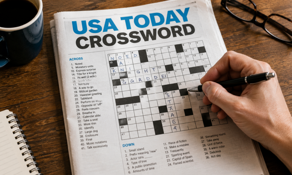 USA Today Newspaper Crossword