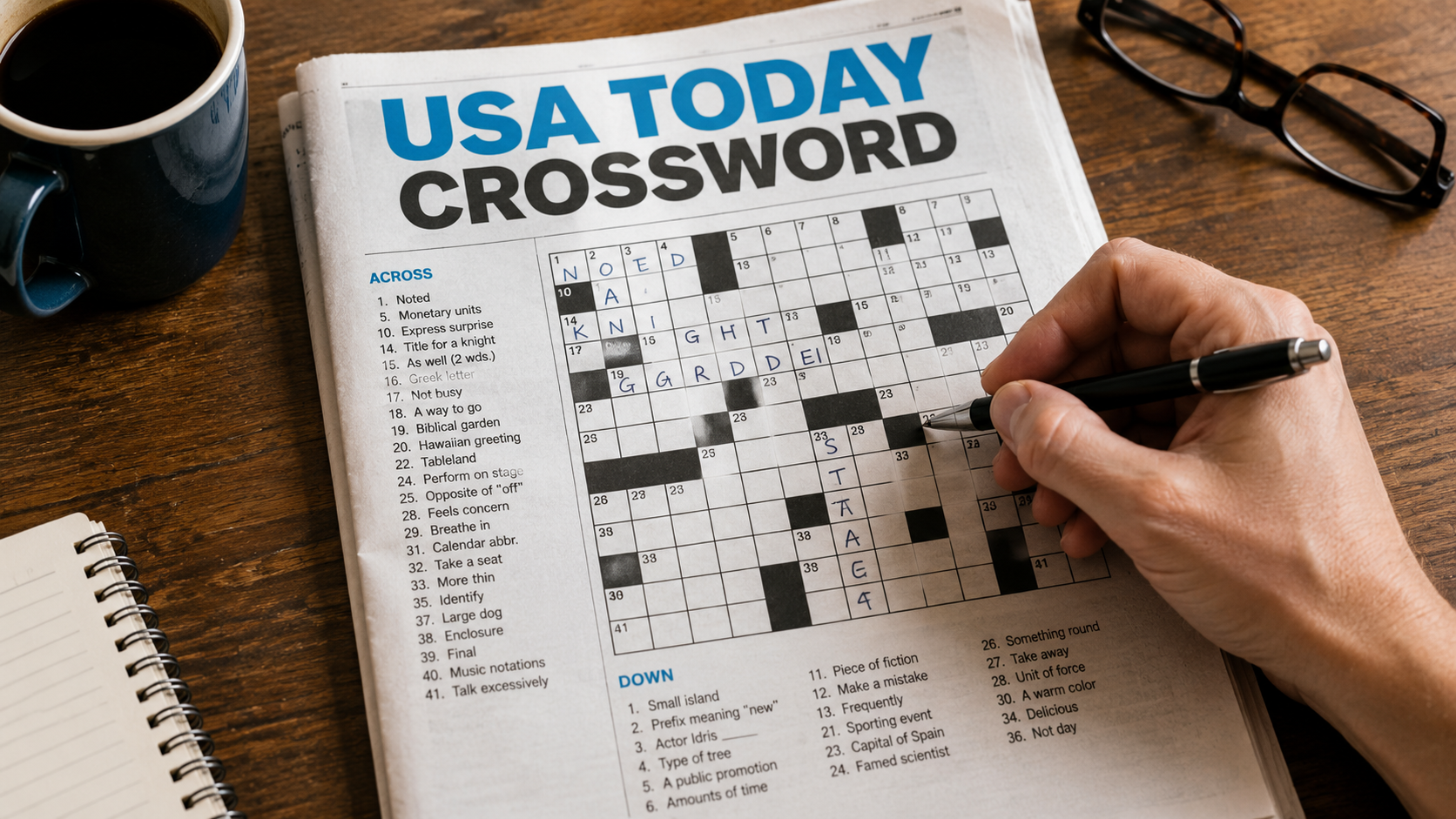 USA Today Newspaper Crossword